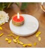 White Marble Figurine Tea light Holder