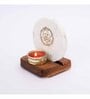 White Marble Figurine Tea light Holder