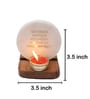 White Marble Figurine Tea light Holder