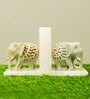 White Marble Gajah Book End