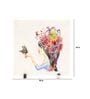 White Marble Girl With Flowers Decorative Plate Showpiece