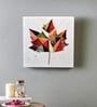 White Marble Maple Leaf Wall Art