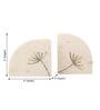 White Marble Mother Of Pearl Inlay Work Bookends
