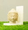 Buddha Off White Marble Book End