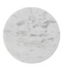 White Marble Plain Coaster Set of 4 Round for Hot & Cold Drinks