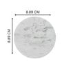 White Marble Plain Coaster Set of 4 Round for Hot & Cold Drinks