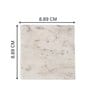 White Marble Plain Coaster Set of 4 Square for Hot & Cold Drinks