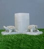 Tortue White Marble Book End