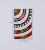 White Marble Tribal Life Hand Painted Wall Accent