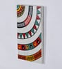 White Marble Tribal Life Hand Painted Wall Accent