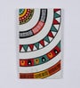 White Marble Tribal Life Hand Painted Wall Accent