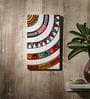 White Marble Tribal Life Hand Painted Wall Accent
