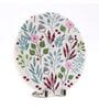 White Marble Wall Corsage Decorative Plate Showpiece