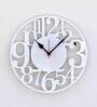 Creekside White MDF 12in Wall Clock