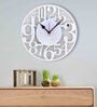 Creekside White MDF 12in Wall Clock