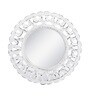 White Mango Wood Difficult Decorative Mirror