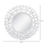 White Mango Wood Difficult Decorative Mirror
