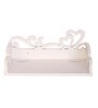 Engineered Wood Wall Mounted Set Top Box Holder in White Colour
