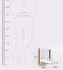 Collapsible Compact Wall Shelf with Mirror in White Finish