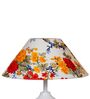 White Metal & Cotton Multicolour Colour Table Lamp