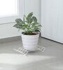 White Metal Planter Stand