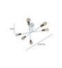 Malvi White Metal Sputnik Chandelier