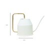 White Metal 900 ml Watering Can