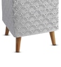White Metal And Wood Square Planter