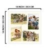 Pocket Set of 4 White Metal
Collage Photo Frame