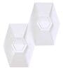 Daisy White Metal Flush Mount Wall Light