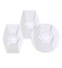 Daisy White Metal Flush Mount Wall Light