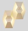 Daisy White Metal Flush Mount Wall Light