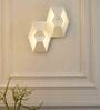 Daisy White Metal Flush Mount Wall Light