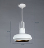 Wenson White Metal Hanging Light