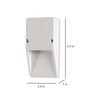 White Metal Outdoor Wall Light