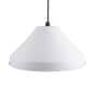 Plaza White Metal Hanging Light