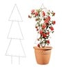 White Triangle Planter Stand For Climbing Plants