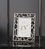 White Metal Reflection Wall And Tabletop Photo Frame 5X7Inches