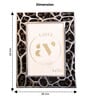 White Metal Reflection Wall And Tabletop Photo Frame 5X7Inches