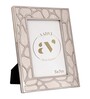 White Metal Reflection Wall And Tabletop Photo Frame 5X7Inches
