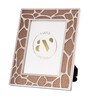 White Metal Reflection Wall And Tabletop Photo Frame 5X7Inches
