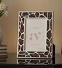 White Metal Reflection Wall And Tabletop Photo Frame 5X7Inches