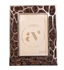 White Metal Reflection Wall And Tabletop Photo Frame 5X7Inches