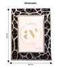 White Metal Reflection Wall And Tabletop Photo Frame 5X7Inches