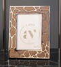 White Metal Reflection Wall And Tabletop Photo Frame 5X7Inches