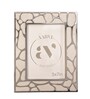 White Metal Reflection Wall And Tabletop Photo Frame 5X7Inches