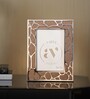 White Metal Reflection Wall And Tabletop Photo Frame 5X7Inches