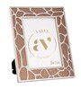 White Metal Reflection Wall And Tabletop Photo Frame 5X7Inches