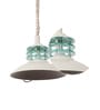 Bergen White Metal Hanging Light