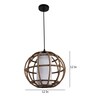 White Metal Single Hanging Light